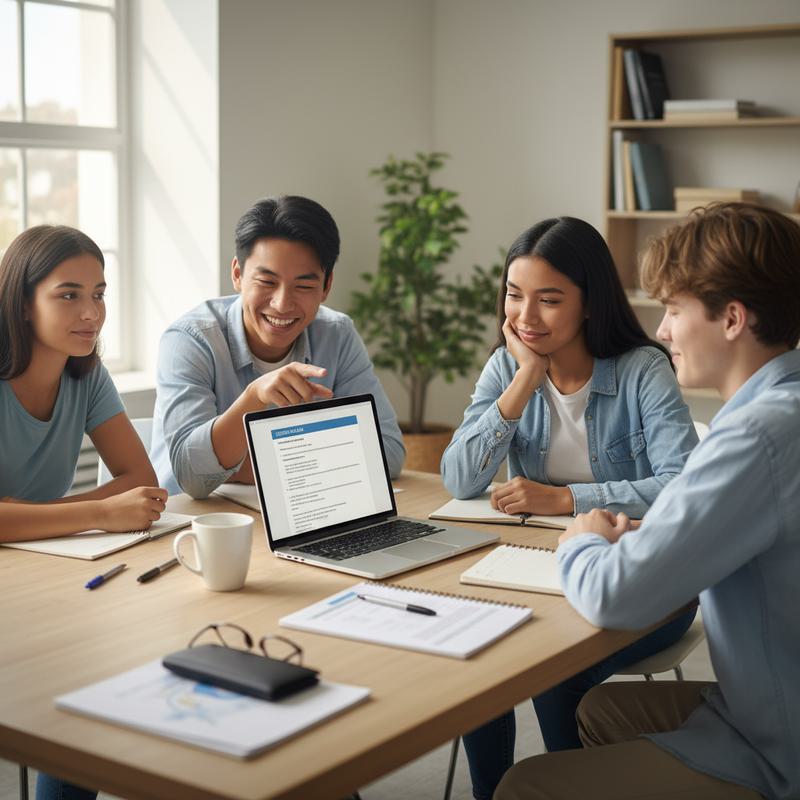 International students studying economics syllabus