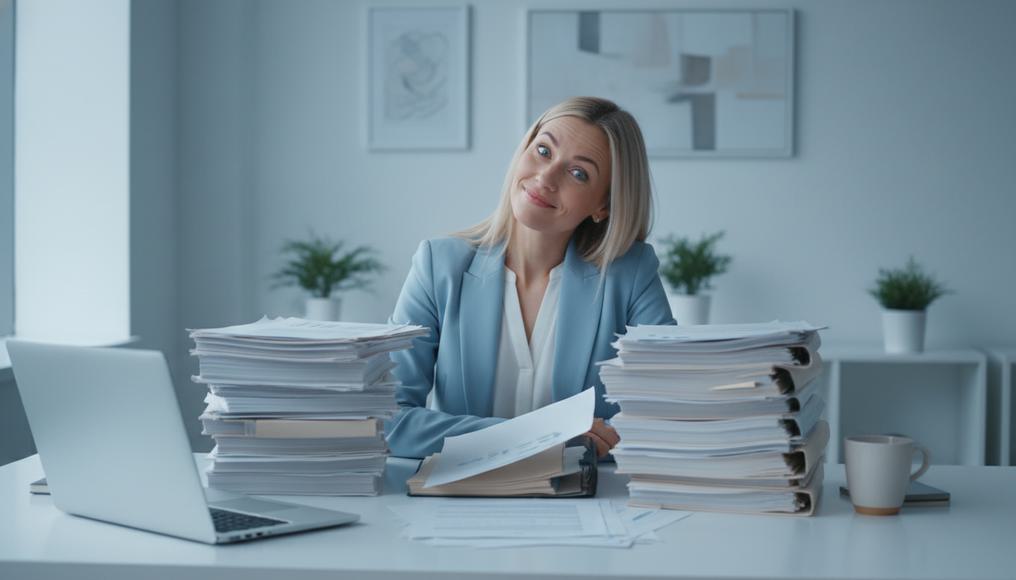 A professional poring over printed economic summaries in a bright office, nodding thoughtfully at insights on how income shifts influence luxury and necessity purchases across markets.