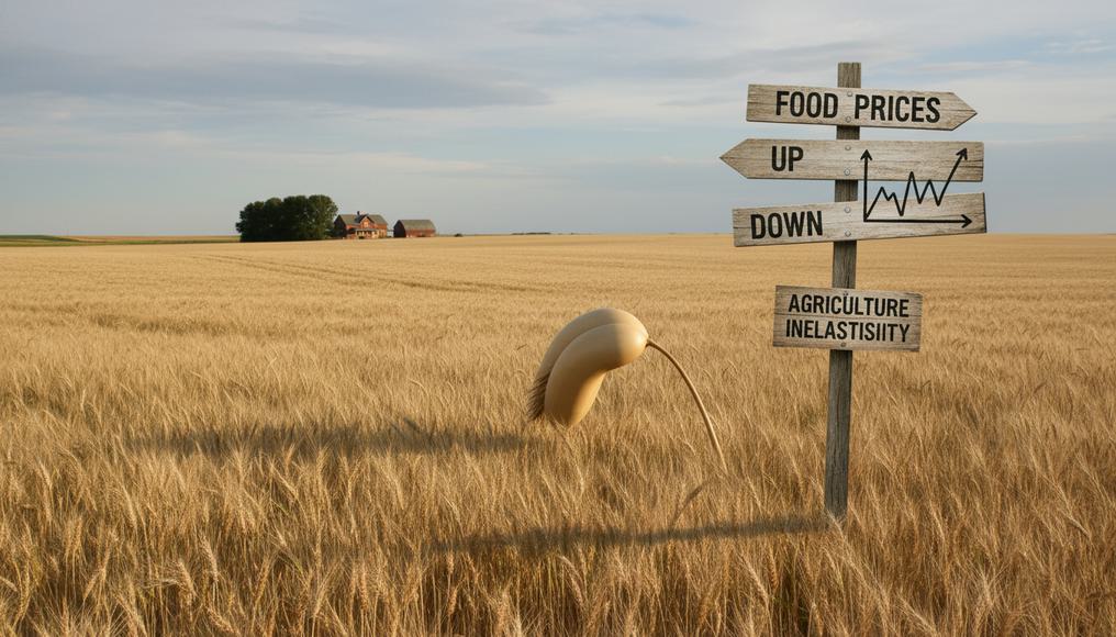 Real-life examples of PES in wheat fields and housing construction, showing inelastic supply impacts on daily economics and news.