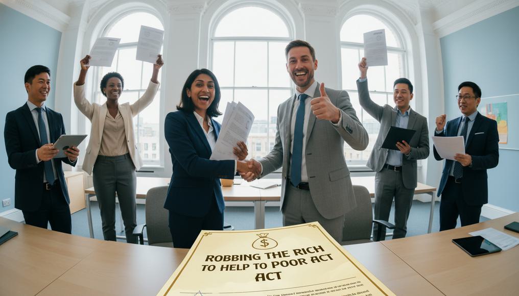 Government interventions like taxes and wages aimed at redistributing wealth more equitably in the UK.