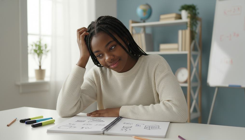 A young professional working through elasticity calculations on a notebook, representing practical economic analysis.
